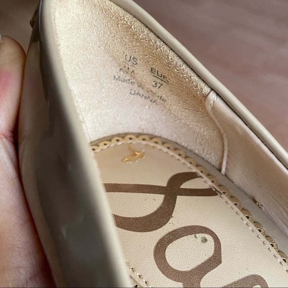 Sam Edelman Danna Nude Patent Leather Pointed Toe Heel Women’s 7 - Picture 4 of 11